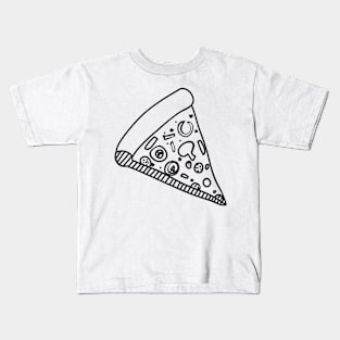 Pizza Slice Cute Drawing Kids T-Shirt